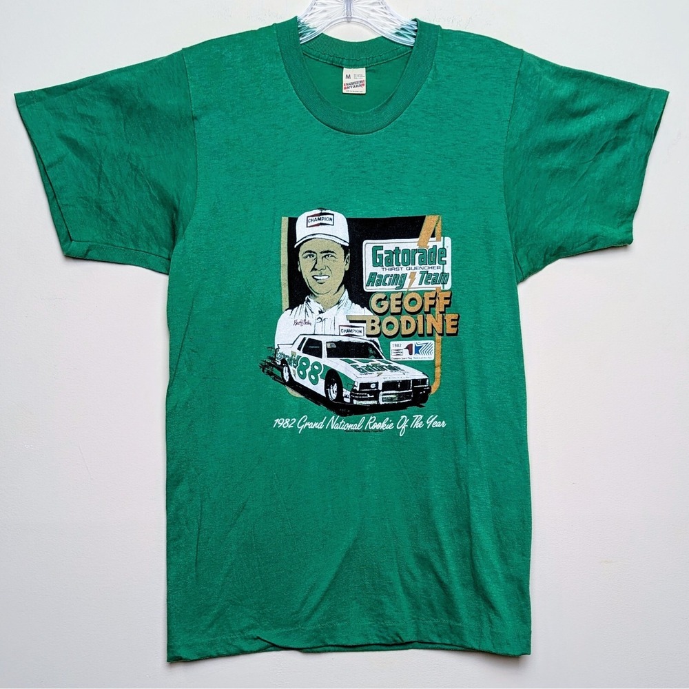 Vintage Gatorade Geoff Bodine NASCAR Winston Cup 1983 Single Stitch Shirt Small